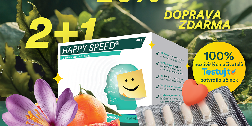 Hoďte se do pohody s Happy speed za akční ceny!