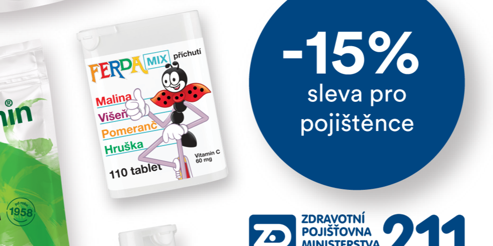 Sleva 15% pro pojištěnce ZPMV 211